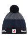 podgląd Czapka męska Eisbär-Star Pompon MÜ SA-schwarzmel-d.cobalt-antracite