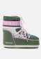 podgląd Damskie śniegowce Moon Boot Icon Low Space Racing-GH01 Forest Green/Silver/Pink
