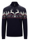 podgląd Dale of Norway Dale Christmas Masc Sweater Navy Offwhite Redrose