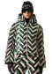 podgląd Kurtka damska - Perfect Moment Polar Flare Ski Jacket III Waffle Print – Green