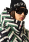 podgląd Kurtka damska - Perfect Moment Polar Flare Ski Jacket III Waffle Print – Green