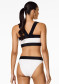 podgląd Strój kąpielowy damski Goldbergh Plonge Bikini Top White/Black