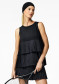 podgląd Damski top Goldbergh Bellavita Sleeveless Top Black
