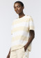 podgląd Damski T-shirt Goldbergh Lido Short Sleeve Top Champagne/White