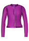 podgląd Damska koszulka Goldbergh Splash Long Sleeve Zip Rashguard Viola