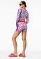 podgląd Damska koszulka Goldbergh Rafaella  Long Sleeve Zip Rashguard Turchese