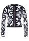podgląd Damska koszulka Goldbergh Rafaella Long Sleeve Zip Rashguard Black/White