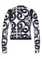 podgląd Damska koszulka Goldbergh Rafaella Long Sleeve Zip Rashguard Black/White