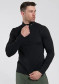 podgląd Męski golf Kjus Men Feel Midlayer Half-Zip, czarny
