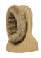 podgląd Damski szalik z kapturem Goldbergh Naomi Hooded Scarf Faux Border Lark