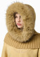 podgląd Damski szalik z kapturem Goldbergh Naomi Hooded Scarf Faux Border Lark