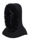 podgląd Damski szalik z kapturem Goldbergh Naomi Hooded Scarf Faux Border Black
