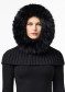 podgląd Damski szalik z kapturem Goldbergh Naomi Hooded Scarf Faux Border Black