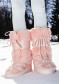 podgląd Buty dziecięce Moon Boot Icon Faux Fur JR J042 Dusty Pink