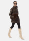 podgląd Damska parka ze skóry ekologicznej APPARIS Edie Sans Leather Parka Deep Brown