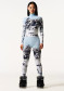 podgląd Legginsy damskie Perfect Moment Jacquard Base Layer Pant 2241 Landscape/Blue