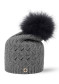 podgląd Damska czapka GRANADILLA CASHMERE SWAROVSKI MED GREY