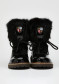 podgląd Damskie buty futrzane Nis 1515404/A Scarponcino Pelle Vittelo Black