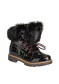 podgląd Damskie buty futrzane Nis 1515404/A Scarponcino Pelle Vittelo Black