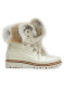 podgląd Damskie buty futrzane Nis 1515404/A Scarponcino Pelle Vittelo Beige