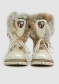 podgląd Damskie buty futrzane Nis 1515404/A Scarponcino Pelle Vittelo Beige