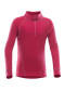 podgląd DEVOLD DUO ACTIVE KID ZIP NECK RASPBERRY