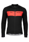 podgląd Męska koszulka kolarska Scott Shirt M's RC Warm LS – Black / Fiery Red