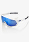 podgląd 100% Speedtrap Matte White-Hiper Blue