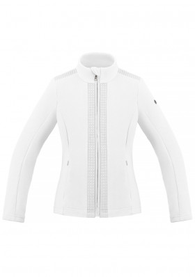 Dziecięca bluza dziewczęca Poivre Blanc W21-1702-JRGL Micro Fleece Jacket white