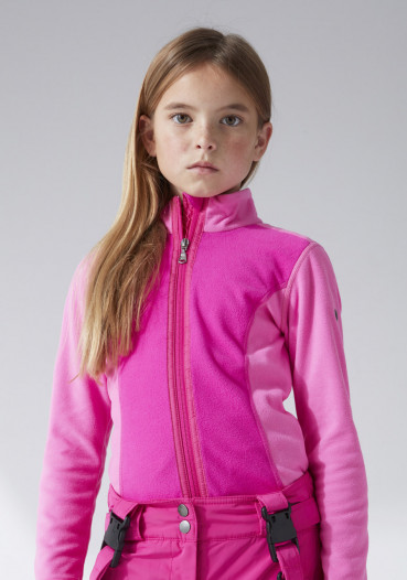 detail Dziecięca bluza dziewczęca Poivre Blanc W21-1500-JRGL Micro Fleece Jacket multico mega pink
