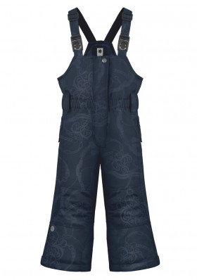 Dziecięce spodnie dziewczęce Poivre Blanc W21-1024-BBGL Ski Bib Pants-embo gothic blue