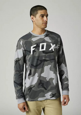 Męska koszulka Fox Bnkr Ls Tech Tee Black Camor