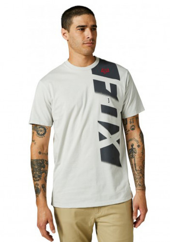Męska koszulka Fox Rkane Side Ss Premium Tee Light Grey