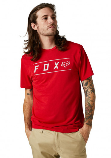 detail Męska koszulka Fox Pinnacle Ss Tech Tee Flame Red