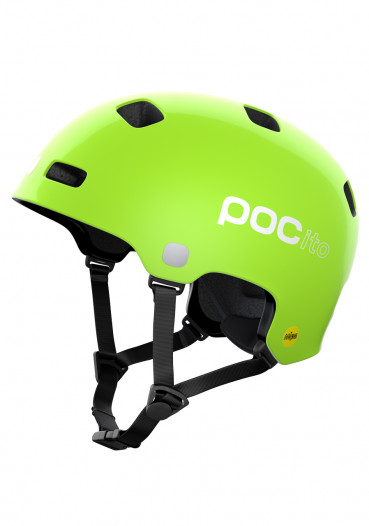 detail Kask rowerowy dla dzieci POC POCito Crane MIPS Fluorescent Yellow/Green