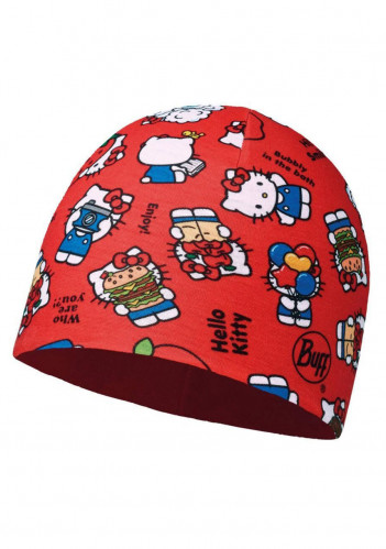 Dziecięca czapka Buff Micro Polar Hello Kitty Jr Foodie Red