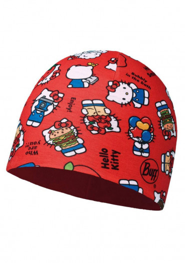 detail Dziecięca czapka Buff Micro Polar Hello Kitty Jr Foodie Red