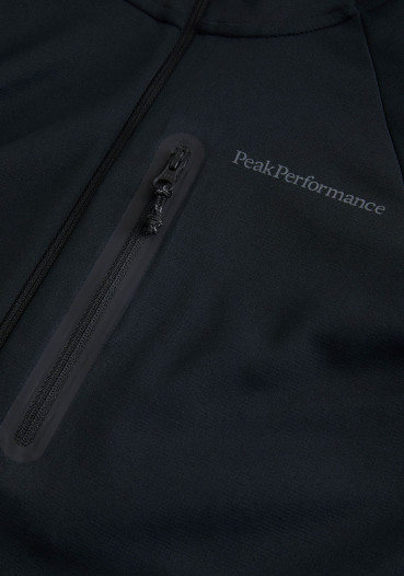 detail Damska lekka bluza z kapturem Peak Performance W, czarna
