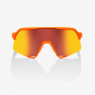 náhled 100% S3 - Soft Tact Neon Orange - HiPER Red Multilayer Mirror Lens