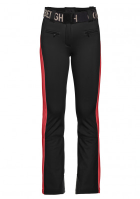 Damskie spodnie narciarskie Goldbergh Runner Ski Pants Black/Flame
