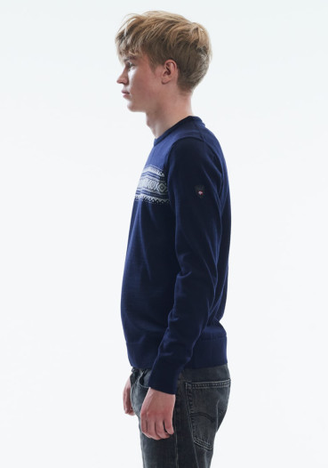detail Dale Of Norway Sverre Masc Sweater H Navy Offwhite Smoke