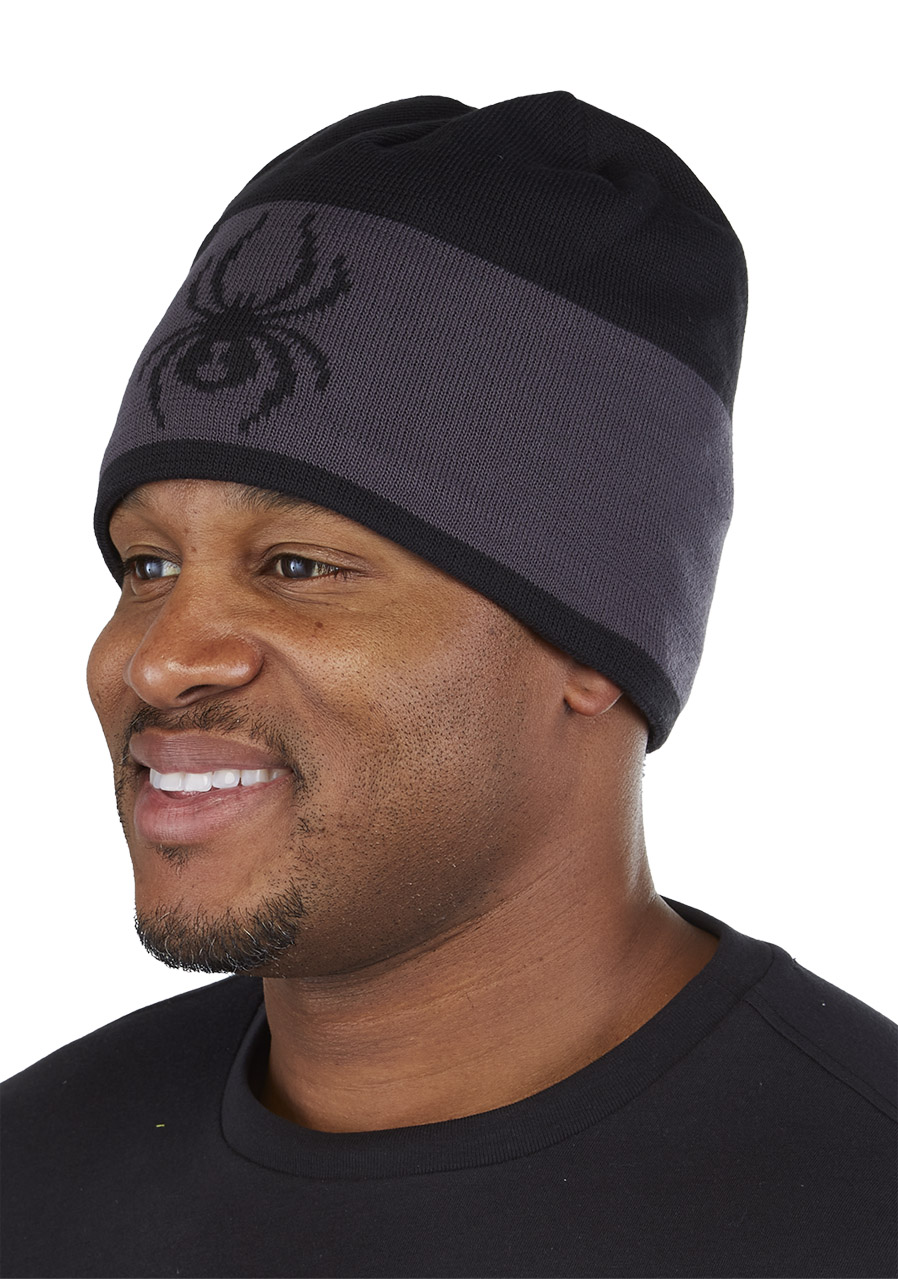 Bonnet Homme Spyder Shelby - Black : Chaleur Et Style Au