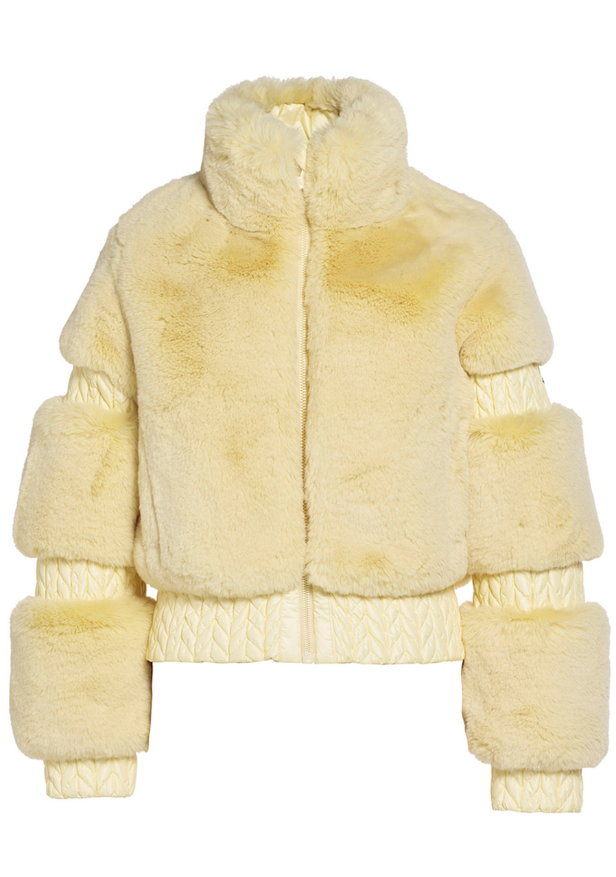 Goldbergh Furry Ski Jacket pastel yellow David sport Harrachov