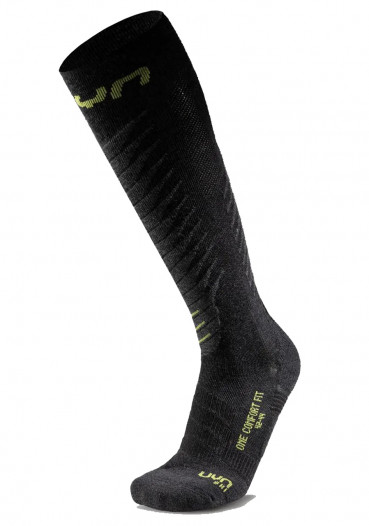 detail UYN Man Ski Comfort One Socks Anthracite/Lime