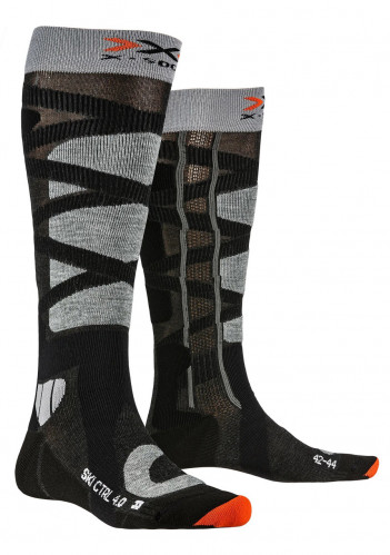 X-Socks® Ski Control 4.0 Anthracite Melange/Stone Grey Melange
