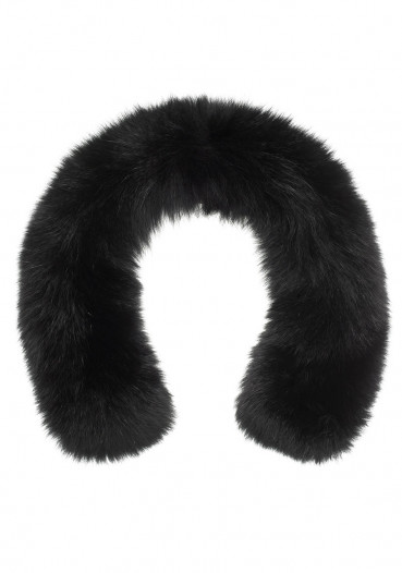 detail Toni Sailer Bluefox Black Fur Collar Black 100