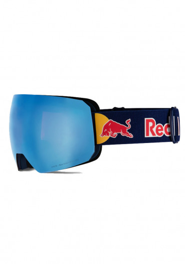 detail Red Bull SPECT CHUTE-04, blue, purple with blue mirror, CAT3 + SPARE LENS