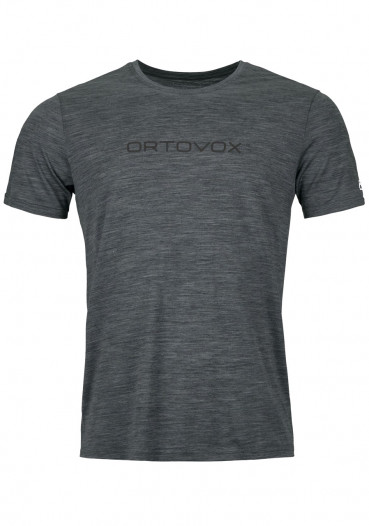detail Ortovox 150 Cool Brand T-shirt M Black Steel Blend