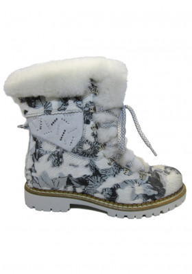 Damskie buty zimowe Nis 1815432/1 Scarponcino Pelle