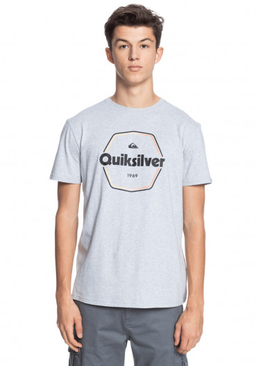detail T-shirt męski Quiksilver EQYZT06327-SGRH Hard Wired - T-Shirt
